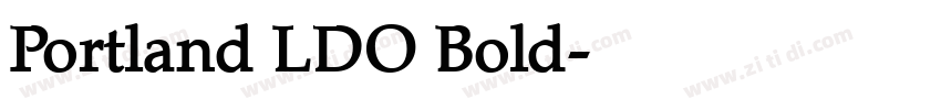 Portland LDO Bold字体转换